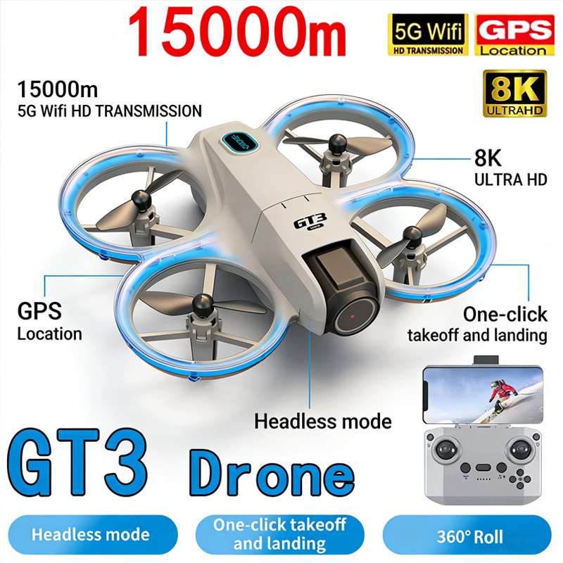 Kids Toys Helicopter - Novo GT3 MAX Drone 8K HD