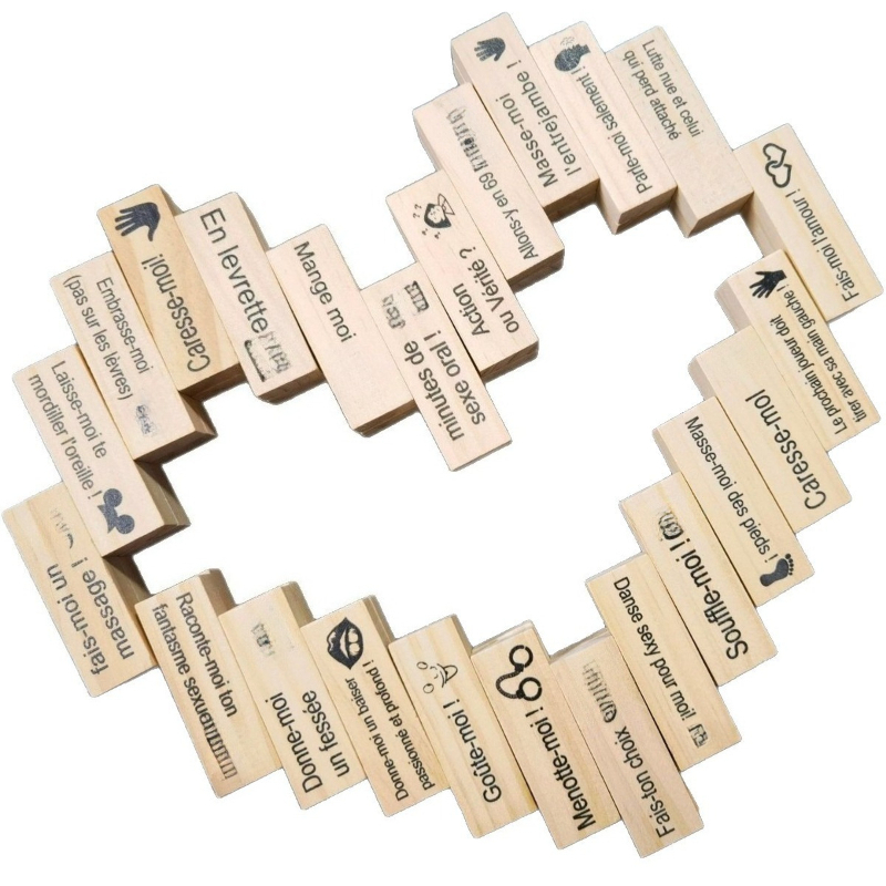 Wooden Blocks Stacking - Jogo de Blocos Eróticos com 48