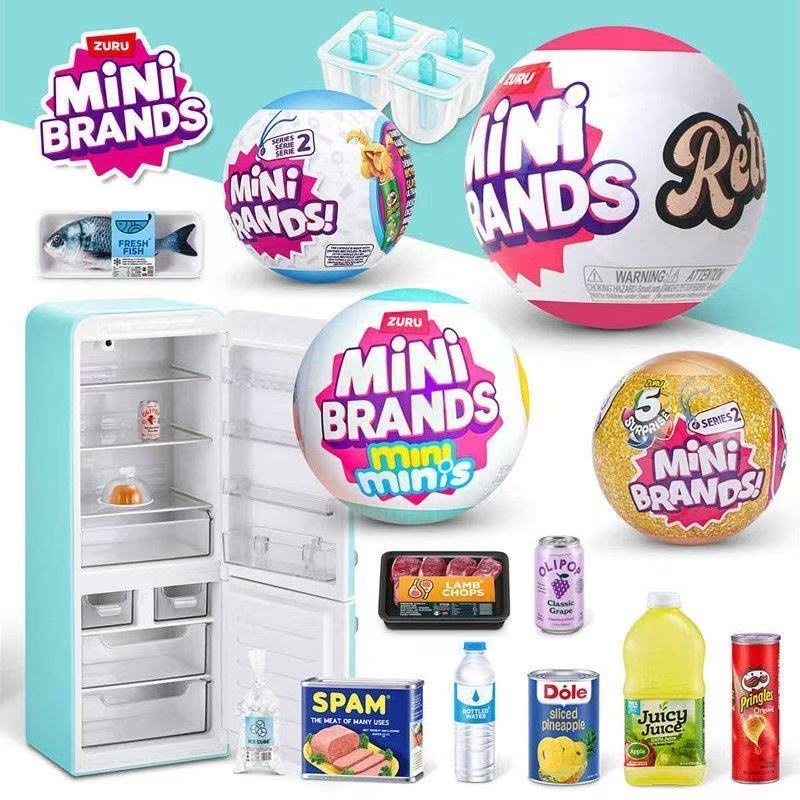 Play Kitchen Set - Mini Refrigerador de Brinquedo com Luz
