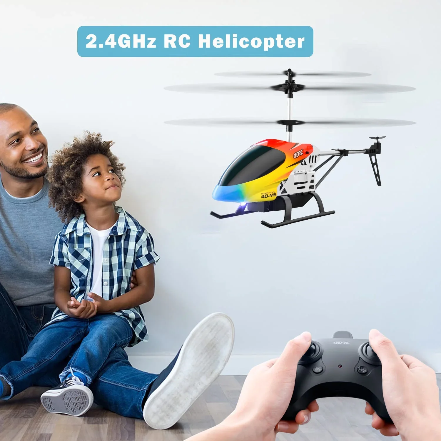 Kids Toys Channel - Helicóptero RC com Controle Remoto DWi,