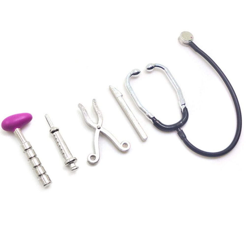 Kids Toys Doctor Set - Dollhouse Miniature Stethoscope Set para Crianças,