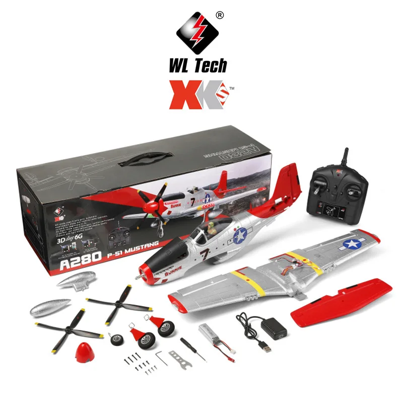 Kids Toys Channel - Em estoque A280-P51 aeronave de quatro