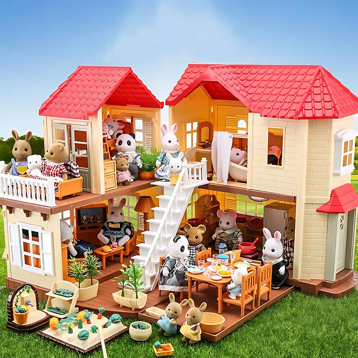 Play Kitchen Set - Móveis em Miniatura 1:12 para Casa