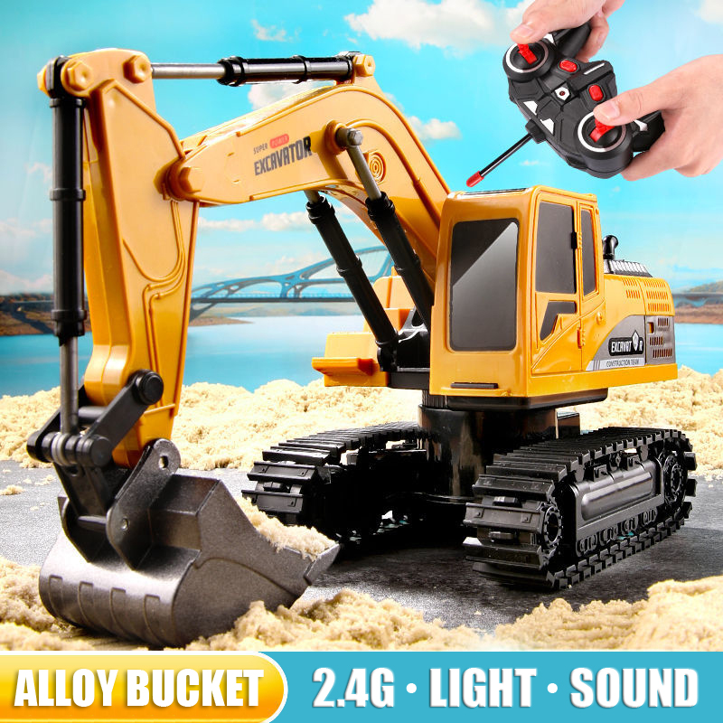 Kids Toys Channel - Escavadeira rc 2.4ghz 6 canais 1:24
