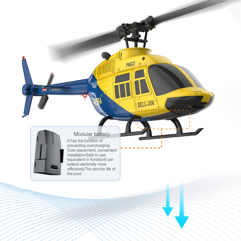 Helicóptero A60 RC 2.4G 6-Aixs - Kids Toys Helicopter avaliação e preço