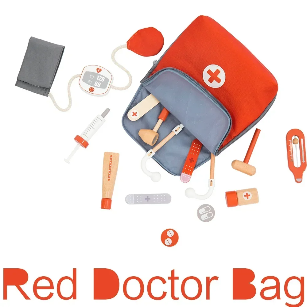 Crianças de madeira fingir jog - Kids Toys Doctor Set avaliação e preço