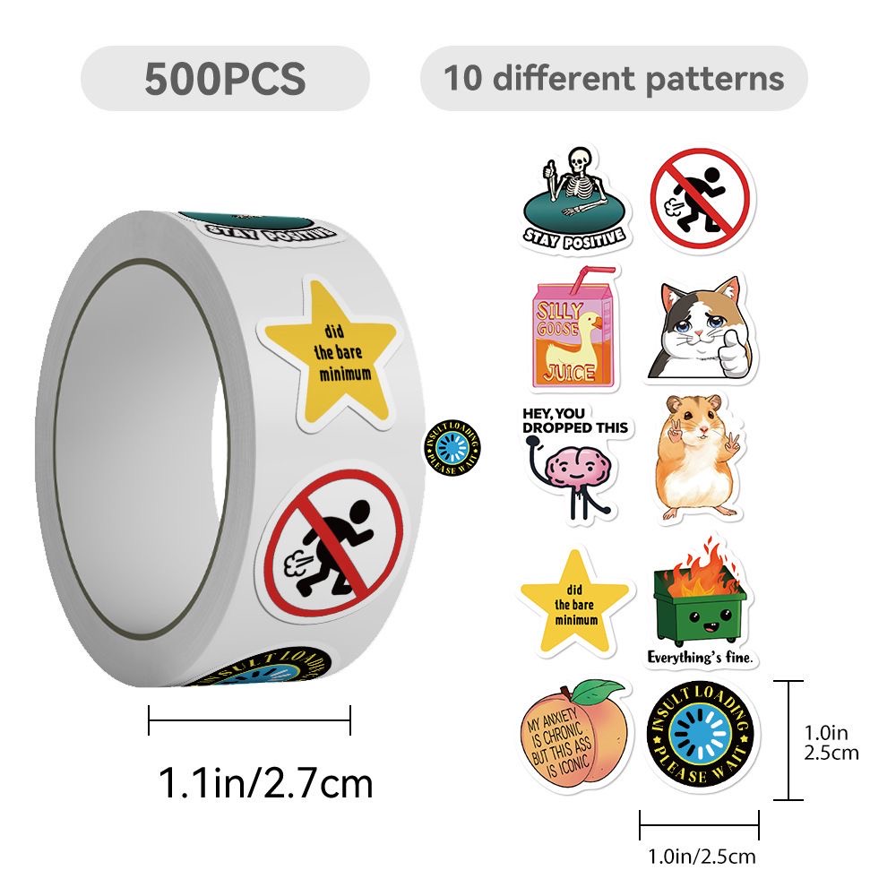 500 Adesivos Engraçados de Emo - Kids Toys Laptop avaliação e preço