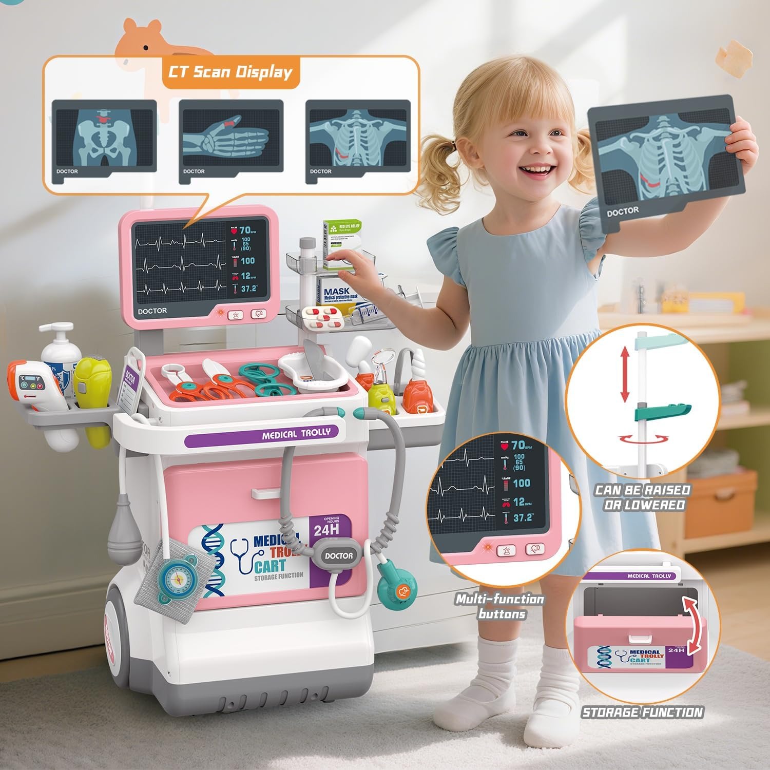 Conjunto de Brinquedo Médico D - Kids Toys Doctor Set avaliação e preço