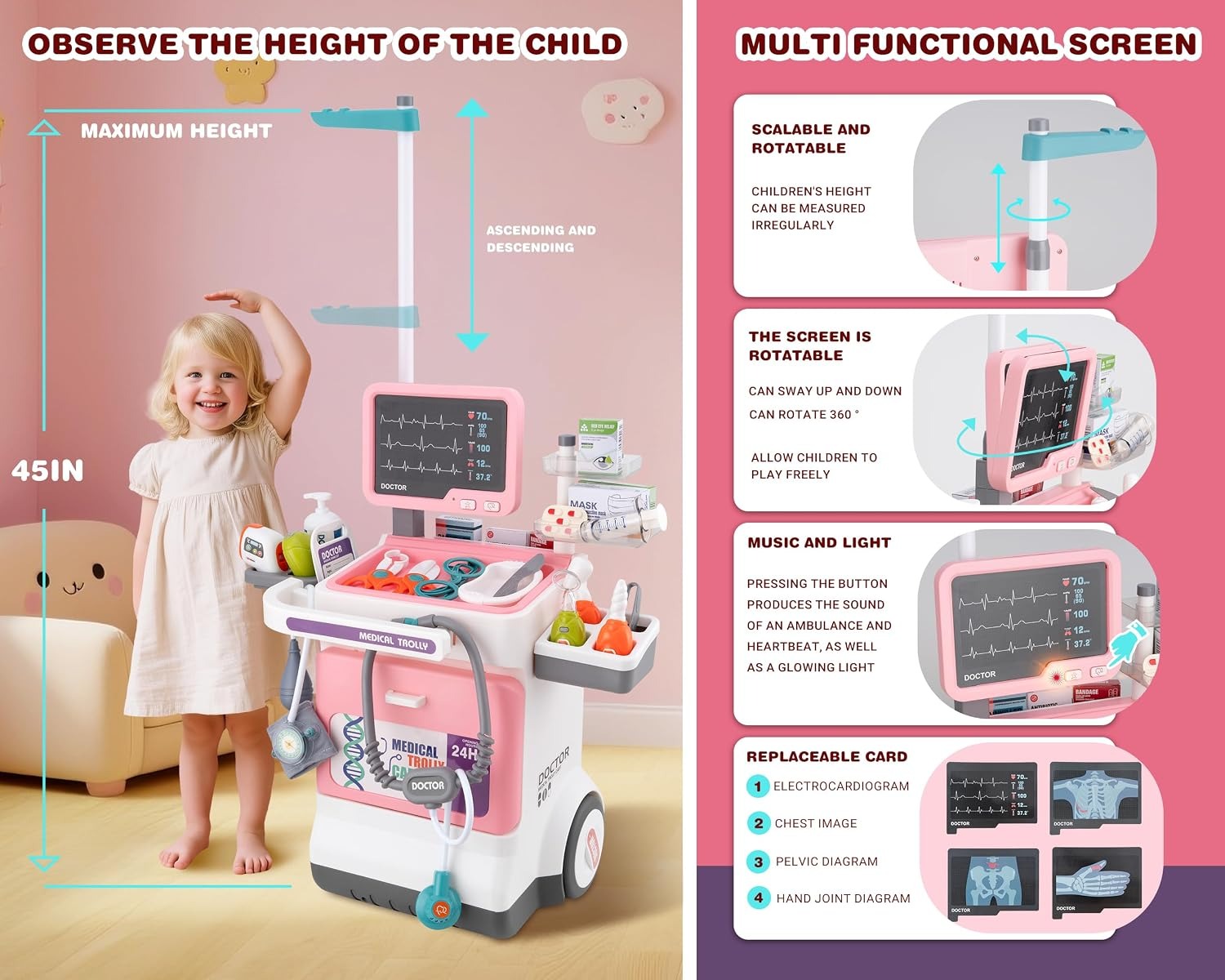 Conjunto de Brinquedo Médico D - Kids Toys Doctor Set avaliação e preço