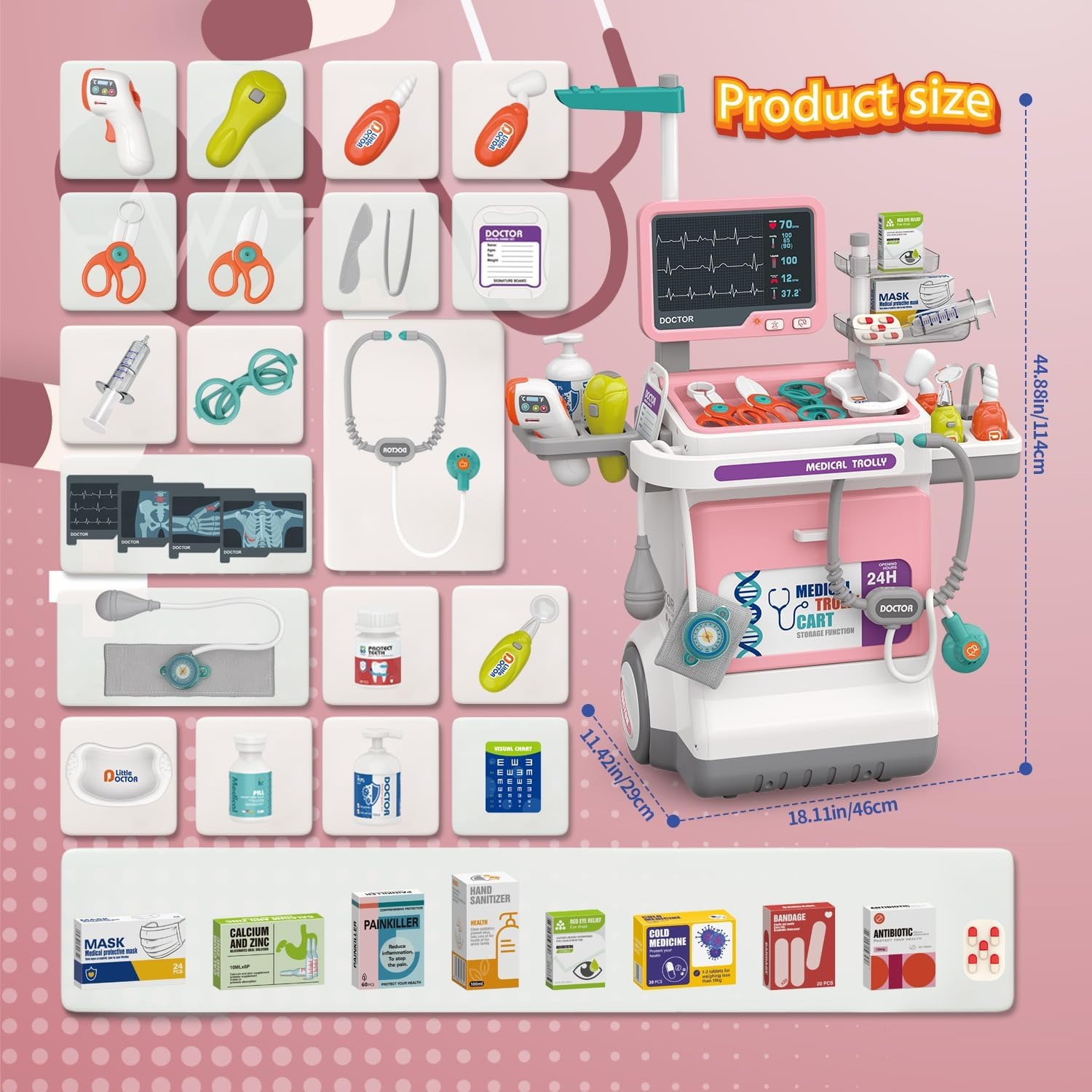 Conjunto de Brinquedo Médico D - Kids Toys Doctor Set avaliação e preço