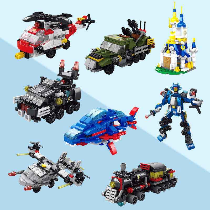 6 em 1 cidade engenharia carro - Kids Toys Helicopter avaliação e preço
