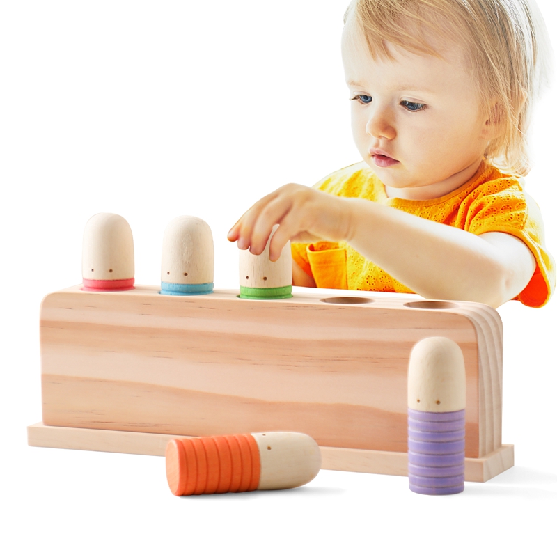 De madeira saltando cor reconh - Wooden Blocks Stacking avaliação e preço
