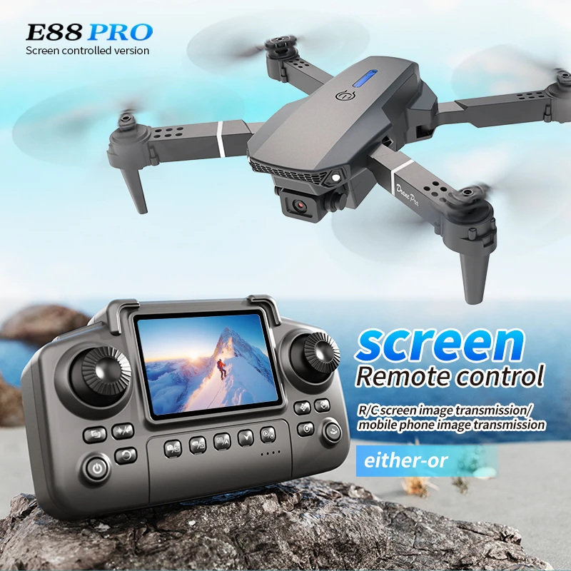 Profissional e88 pro drone com - Kids Toys Helicopter avaliação e preço