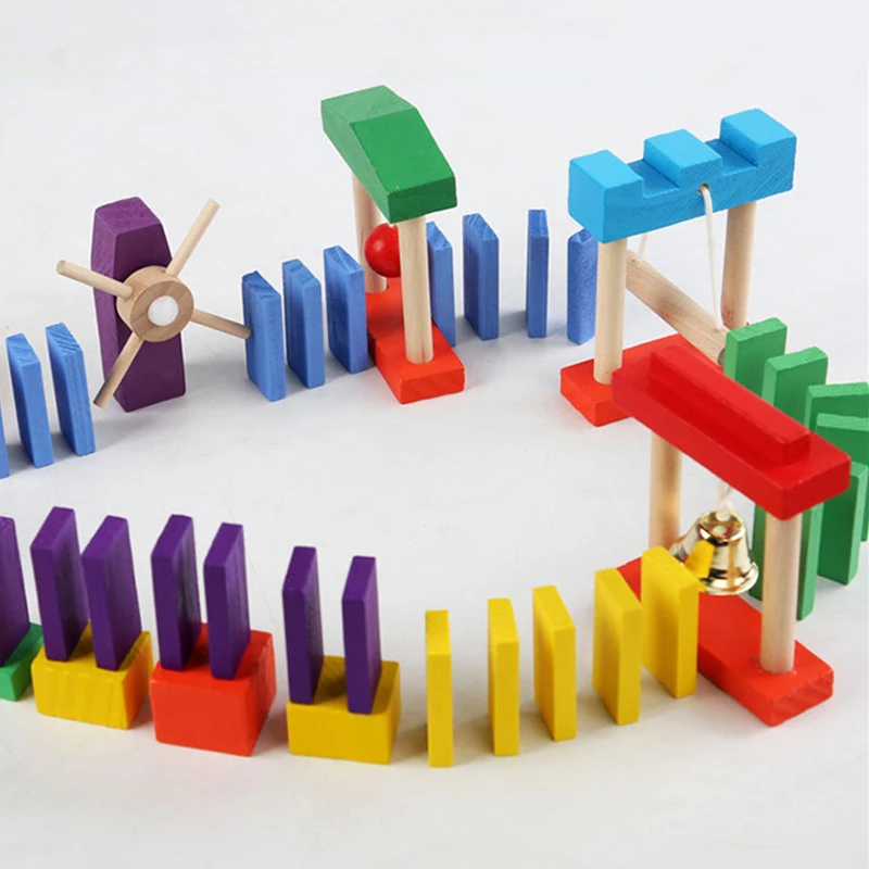 Montessori Wooden Rainbow Domi - Wooden Blocks Stacking avaliação e preço