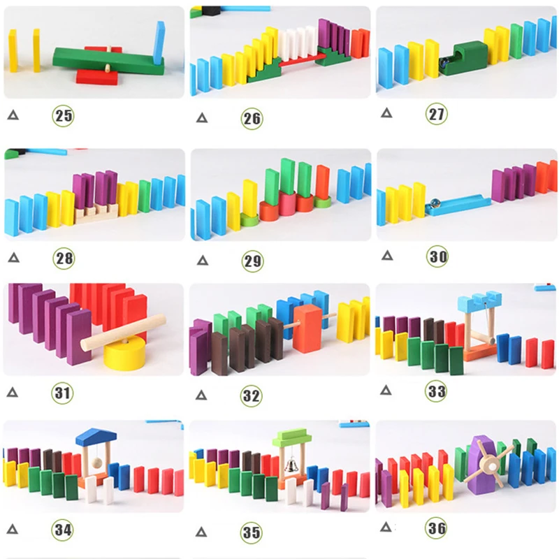Montessori Wooden Rainbow Domi - Wooden Blocks Stacking avaliação e preço