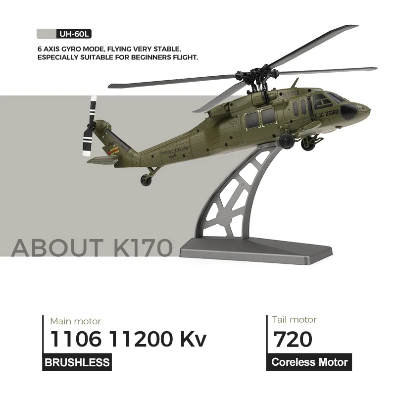 K170 rc helicóptero UH-60L 4 c - Kids Toys Channel avaliação e preço