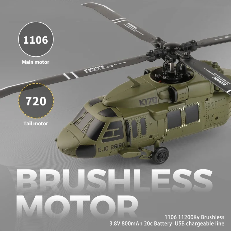 K170 rc helicóptero UH-60L 4 c - Kids Toys Channel avaliação e preço