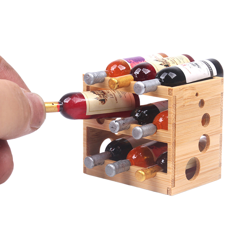 Rack de vidro de vinho em mini - Play Kitchen Set avaliação e preço