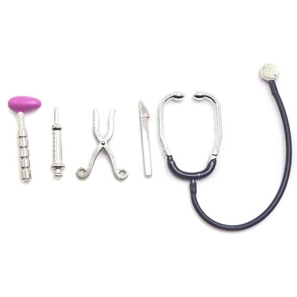 Dollhouse Miniature Stethoscop - Kids Toys Doctor Set avaliação e preço