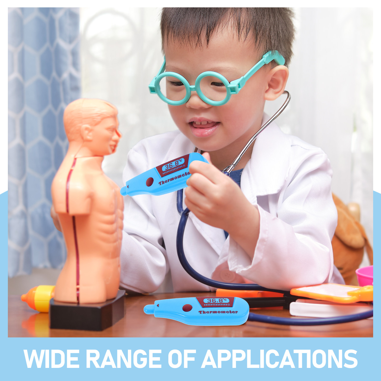 Conjunto de 10 Peças de Termôm - Kids Toys Doctor Set avaliação e preço